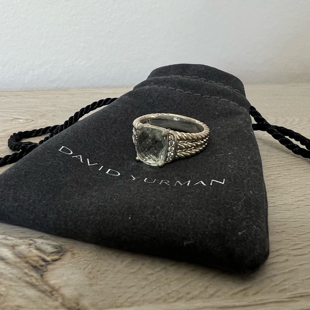 David Yurman Petite Wheaton Ring With Gemstone And Diamonds